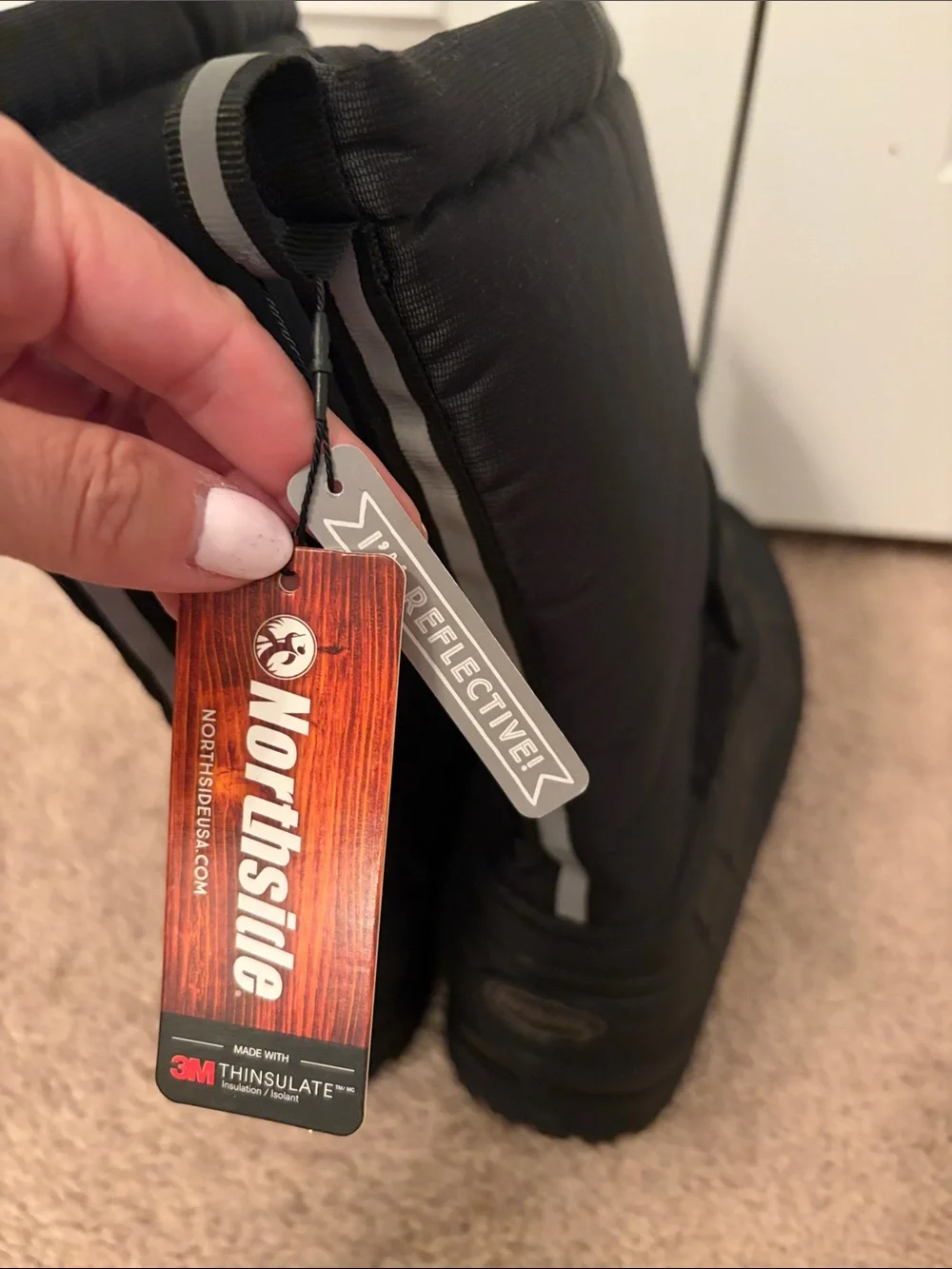 3M Thinsulate Black Men's Rain & Snow Boots